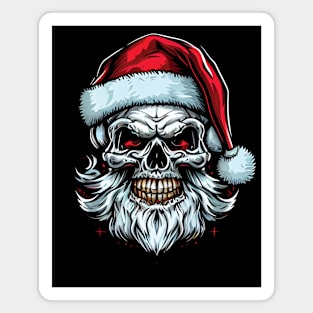 Skull Santa Claus Magnet